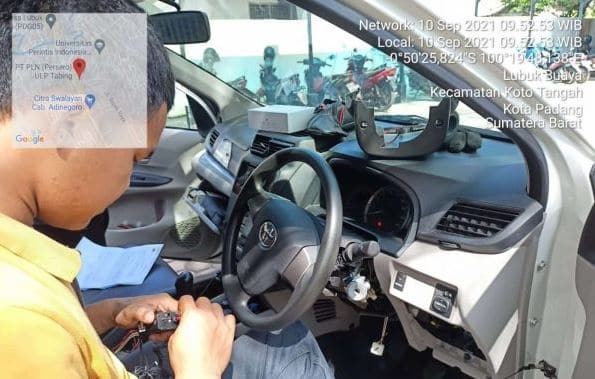 pemasangan gps mobil kendaraan operasional PLN